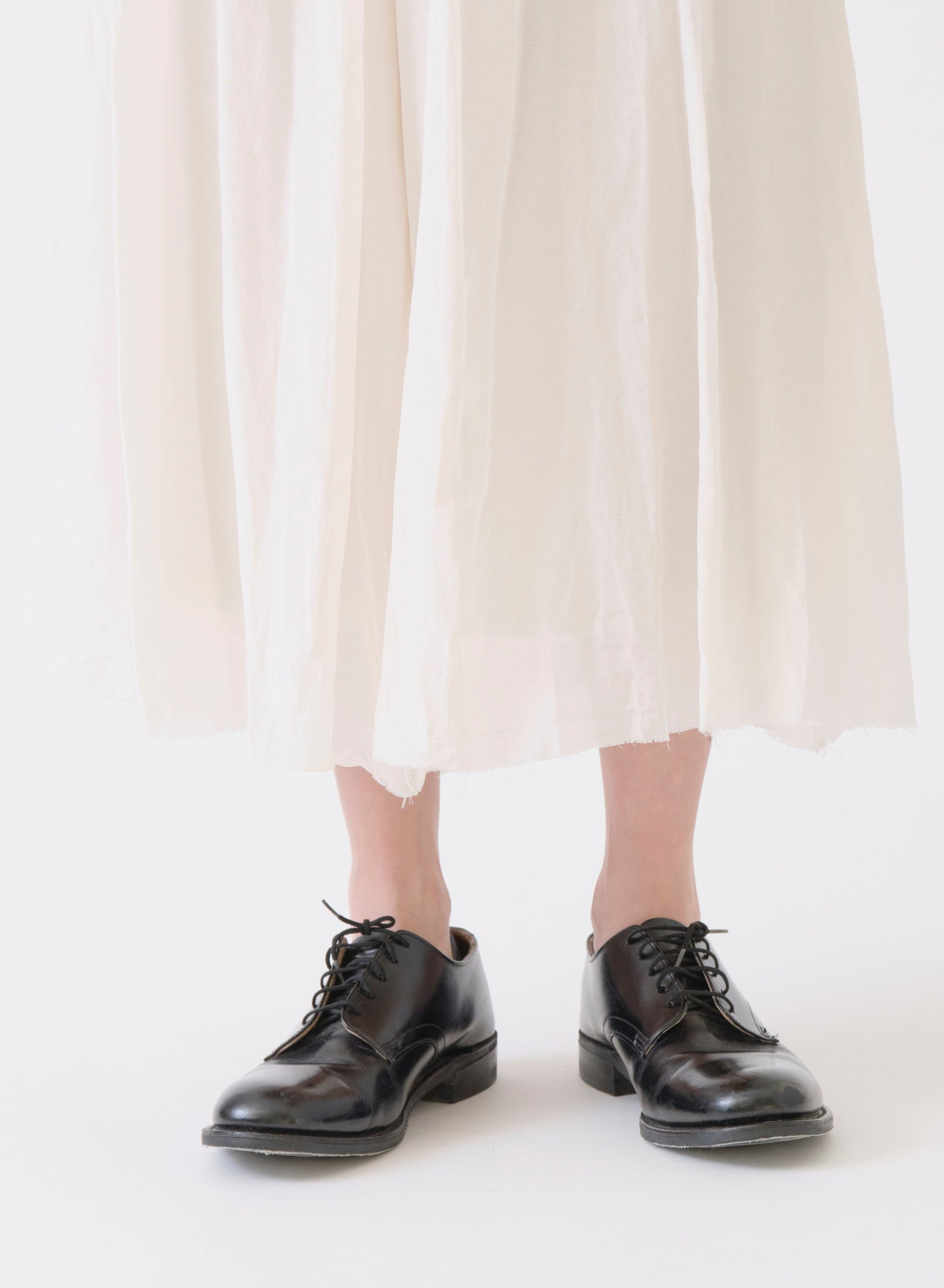 Cotton silk lawn long skirt