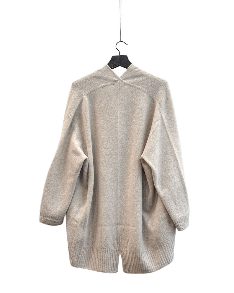 Fine wool haori cardigan