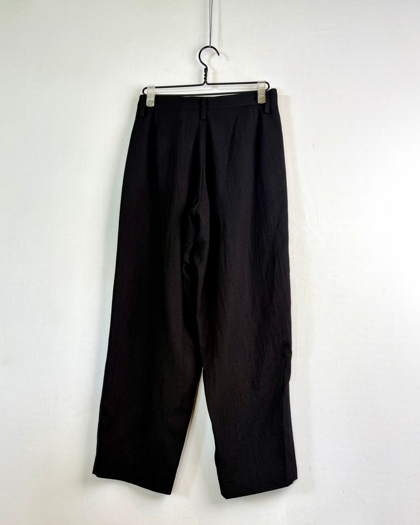 U-1 tuck wide pants