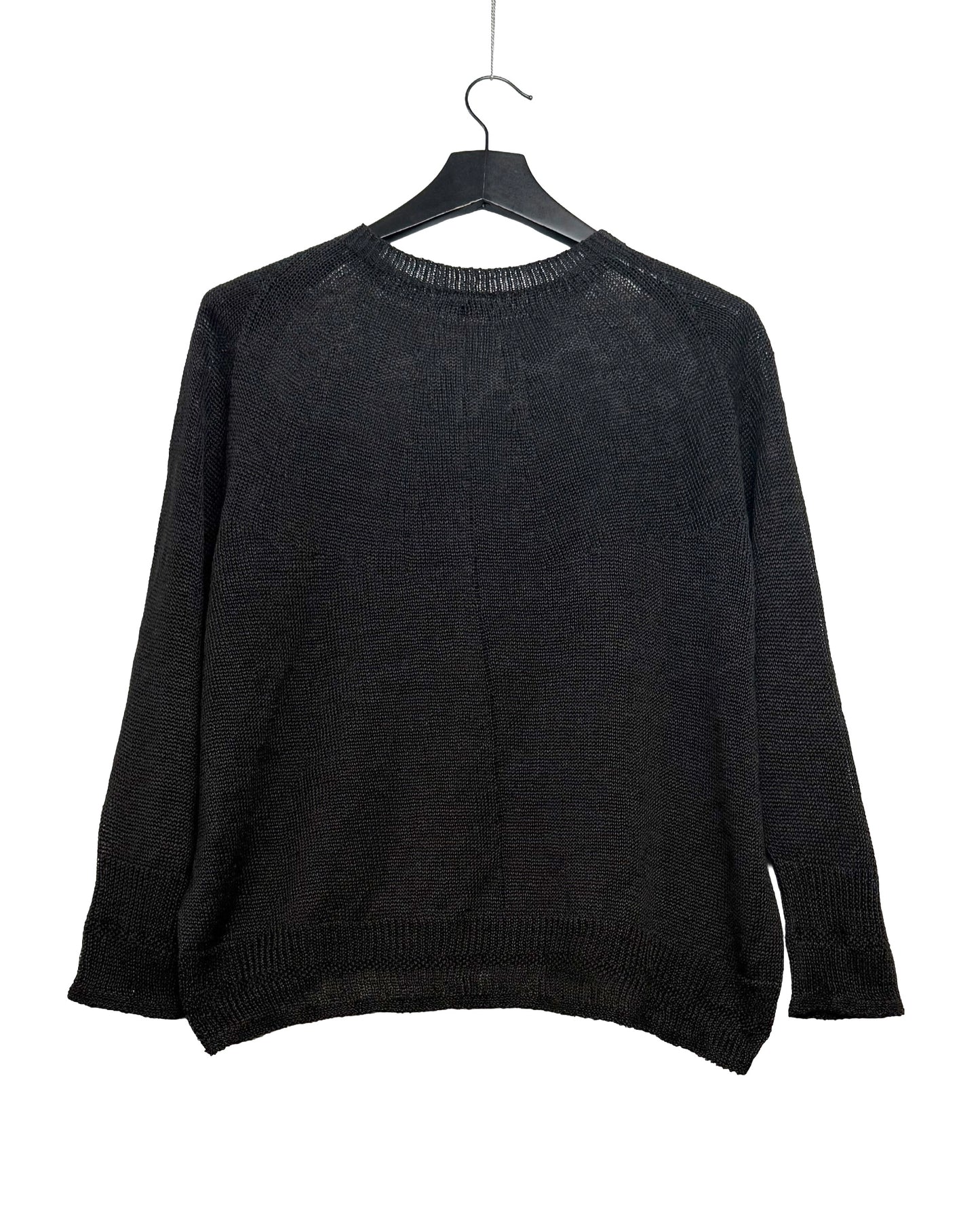 Normandy linen crew neck pullover