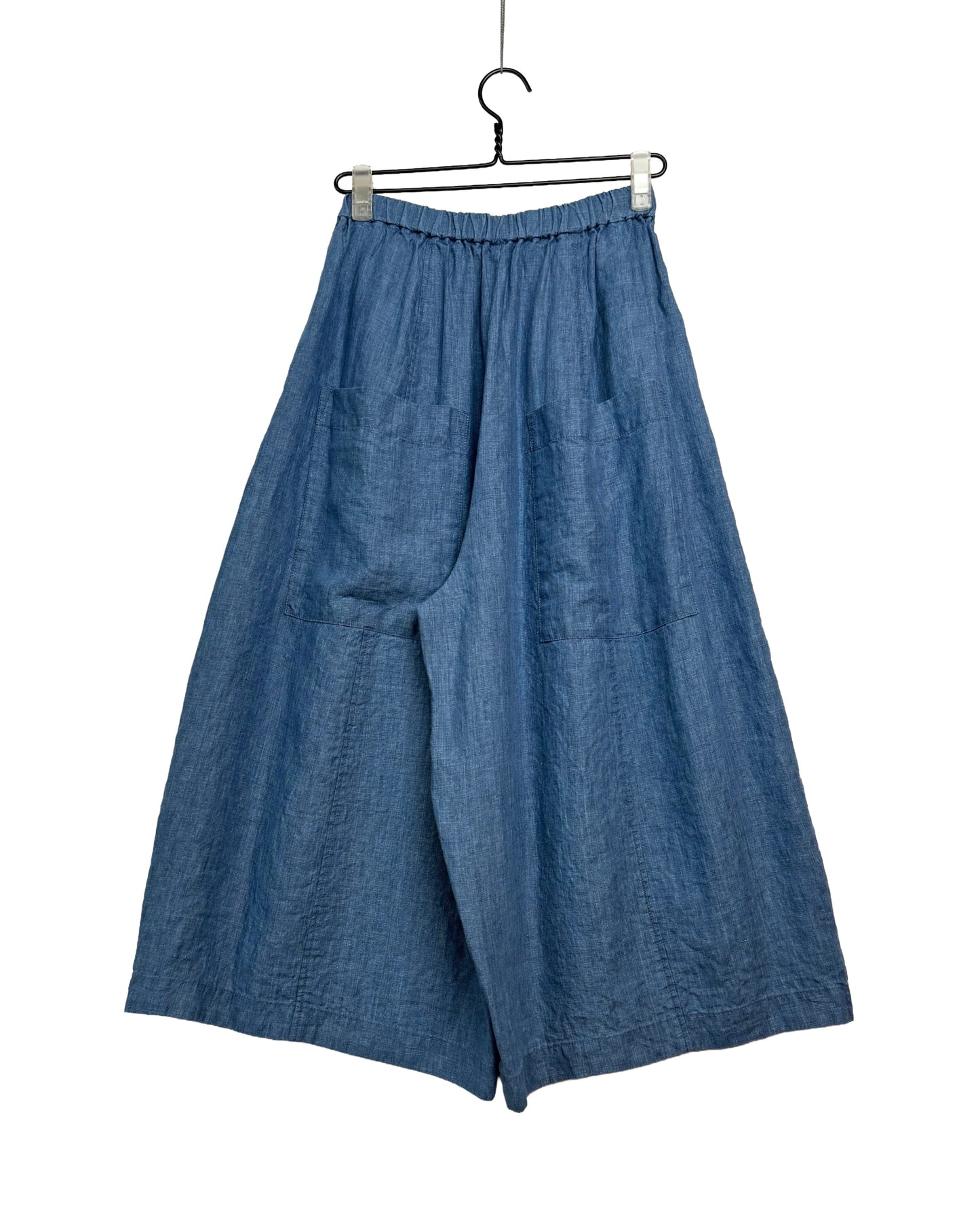 Linen indigo chambray pants