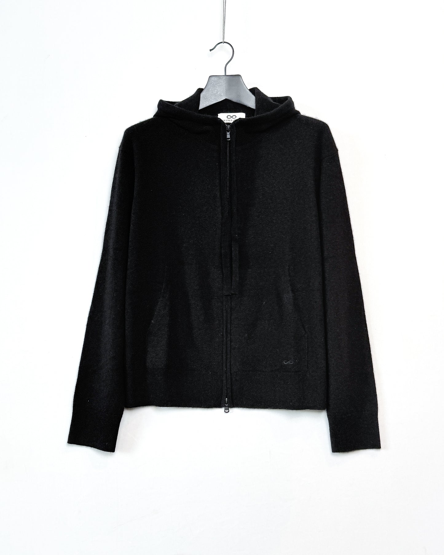 Blurry zipped hoodie jacket