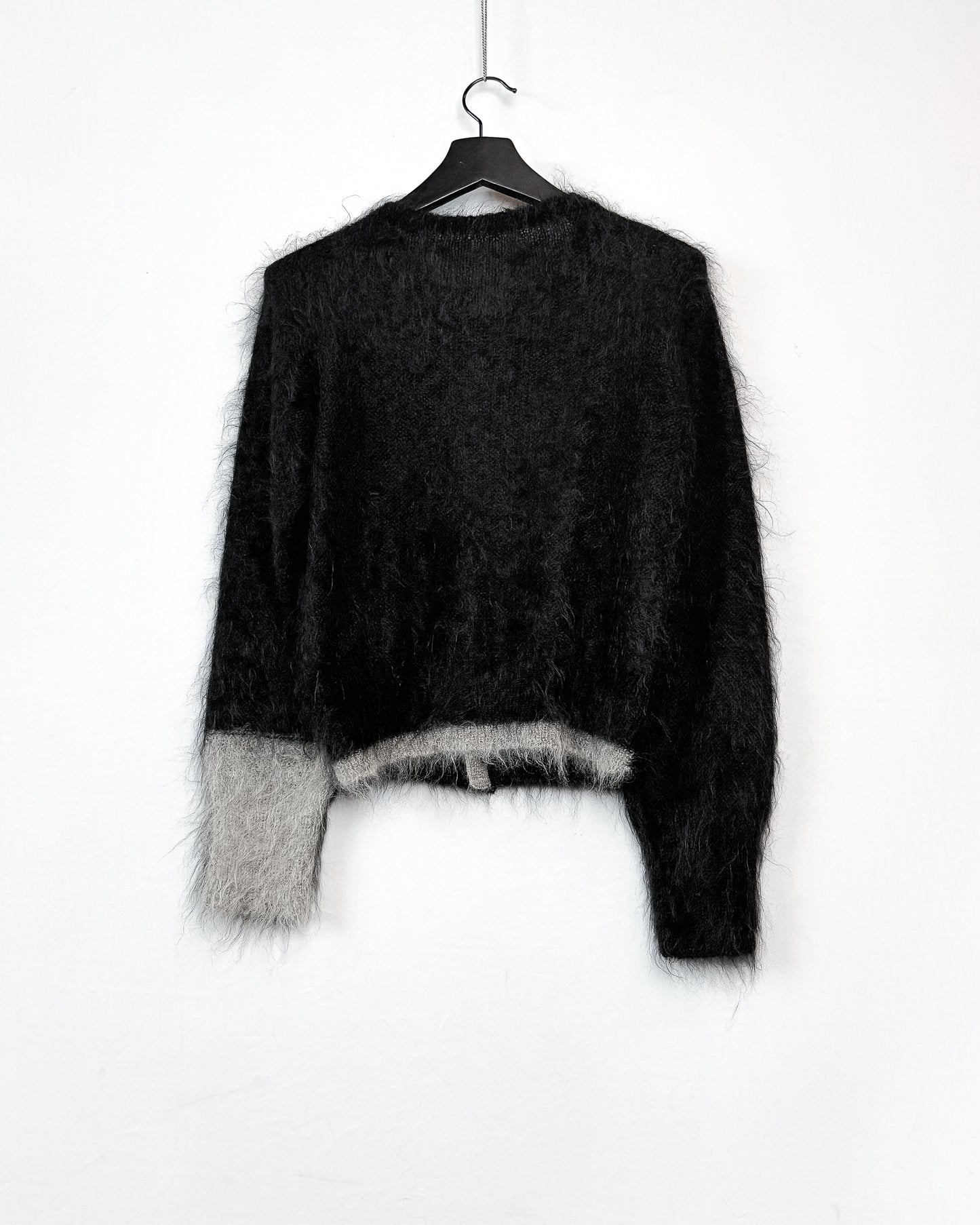 Color scheme mohair cardigan