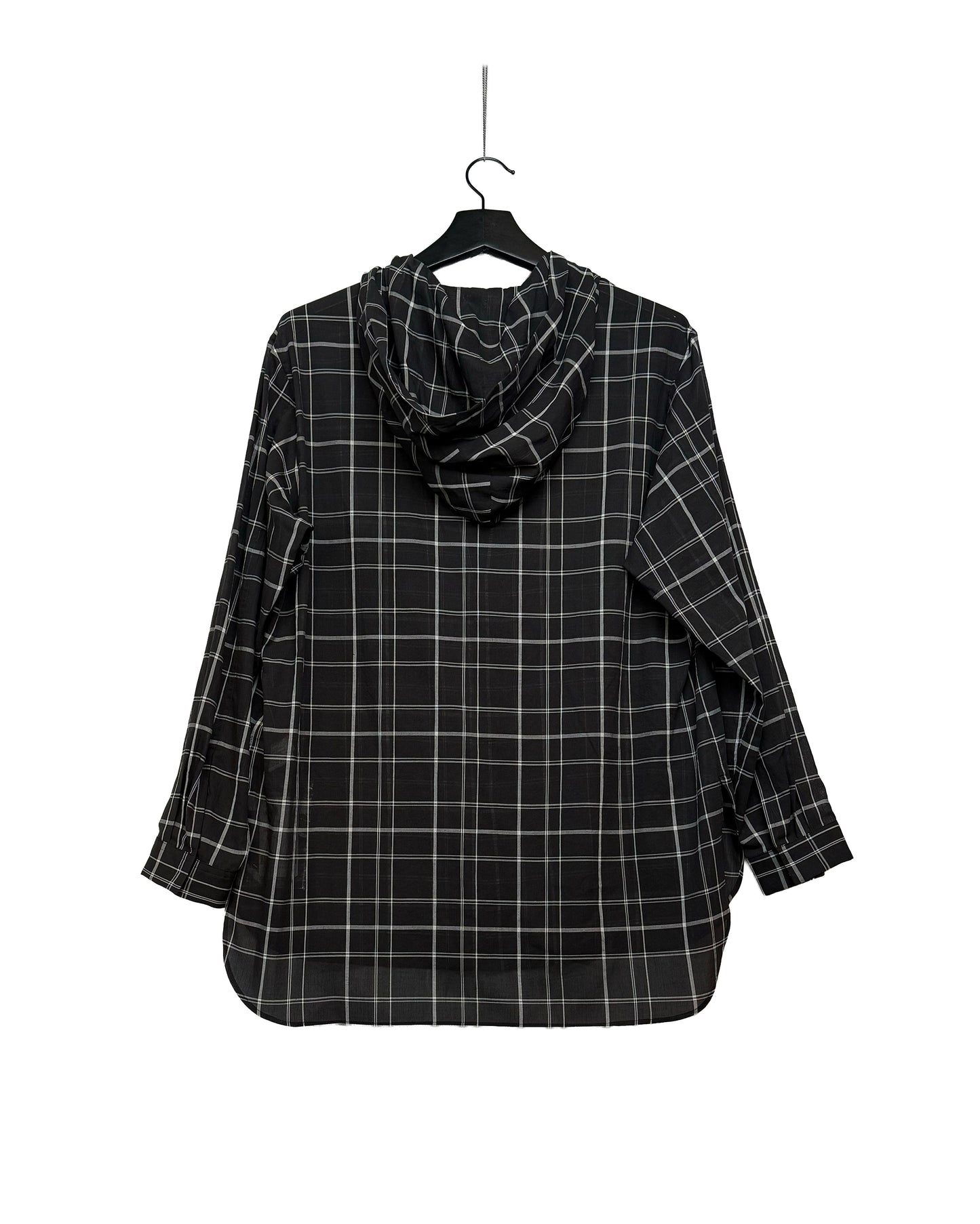 O-hooded blouse