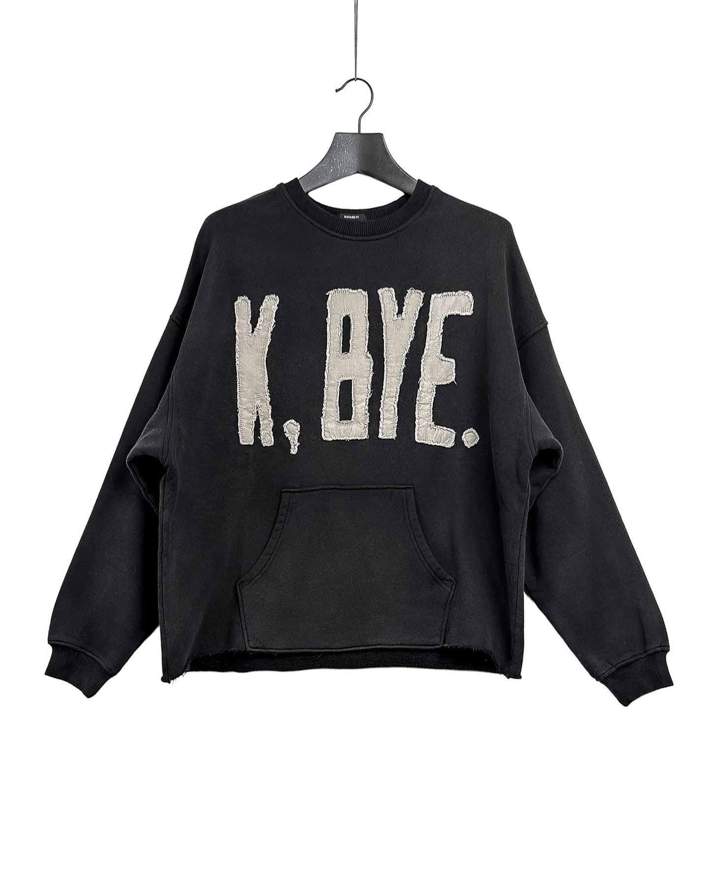 K bye oversized cut-off crewneck