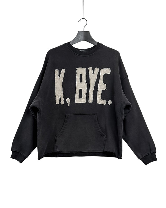 K bye oversized cut-off crewneck