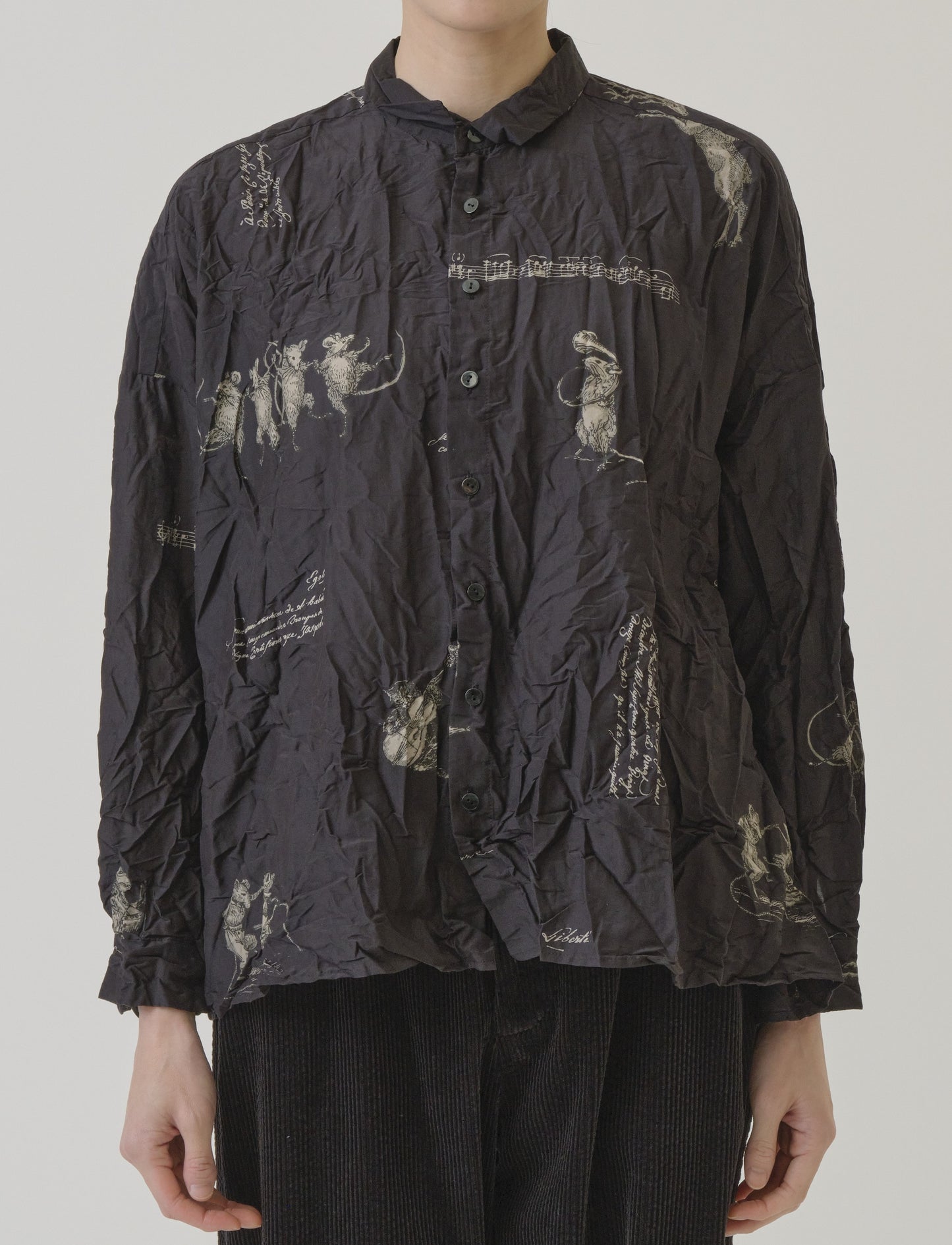 Animal concert print blouse