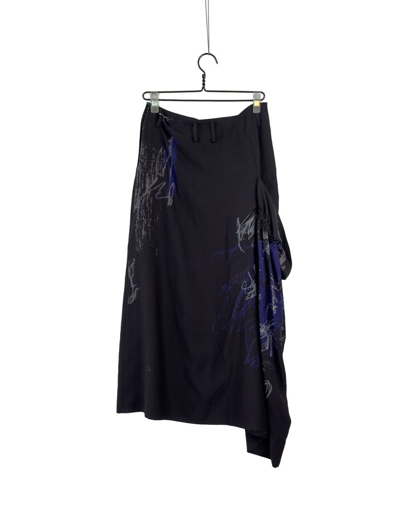 On-right side gather skirt