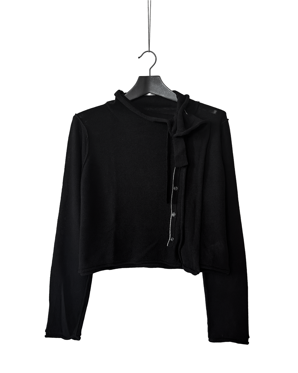 Collar cloth short cardigan