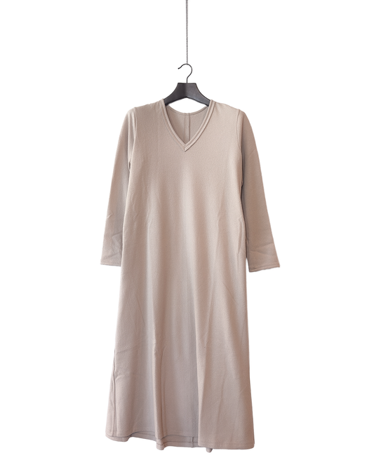 Wool air jersey dress