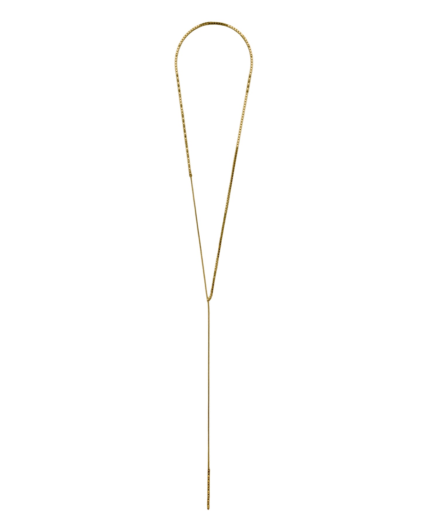 Fringe mixed necklace lasso