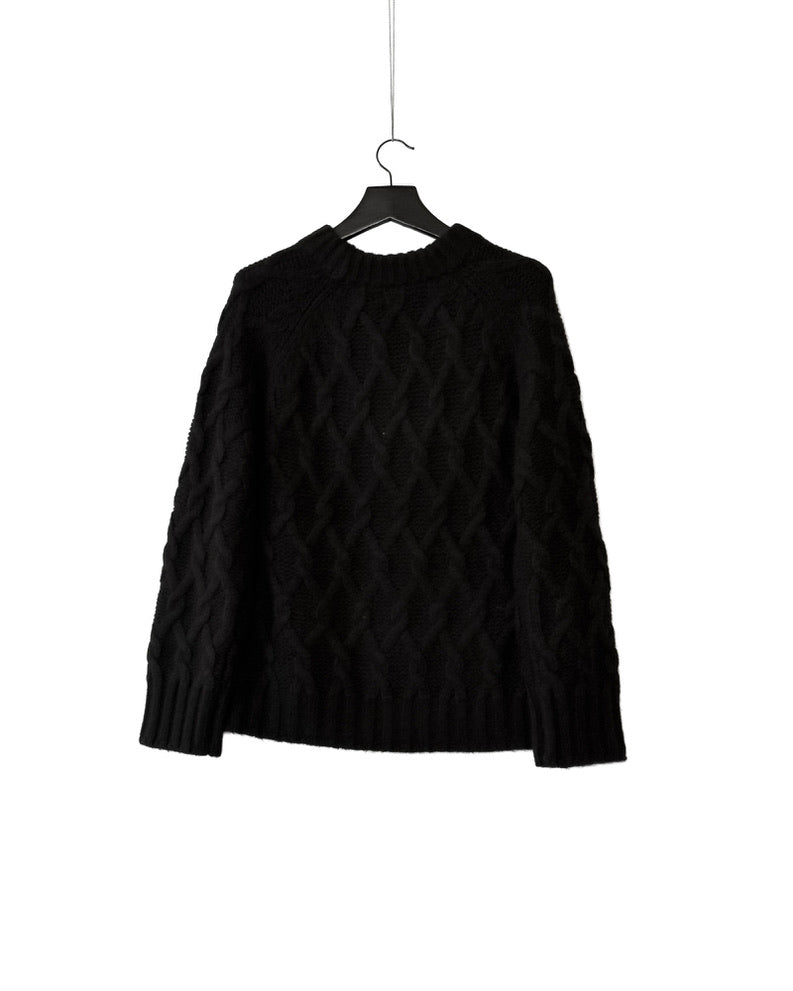 Cosy argyle cable jumper