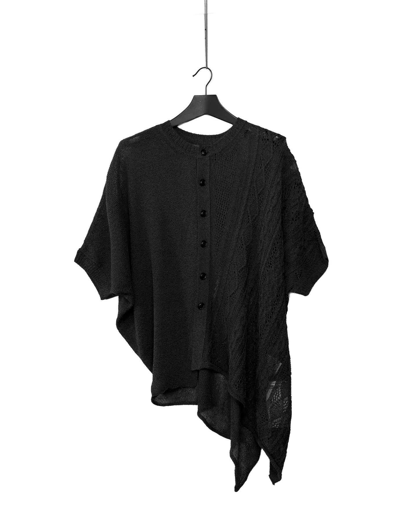Cable half sleeve cardigan