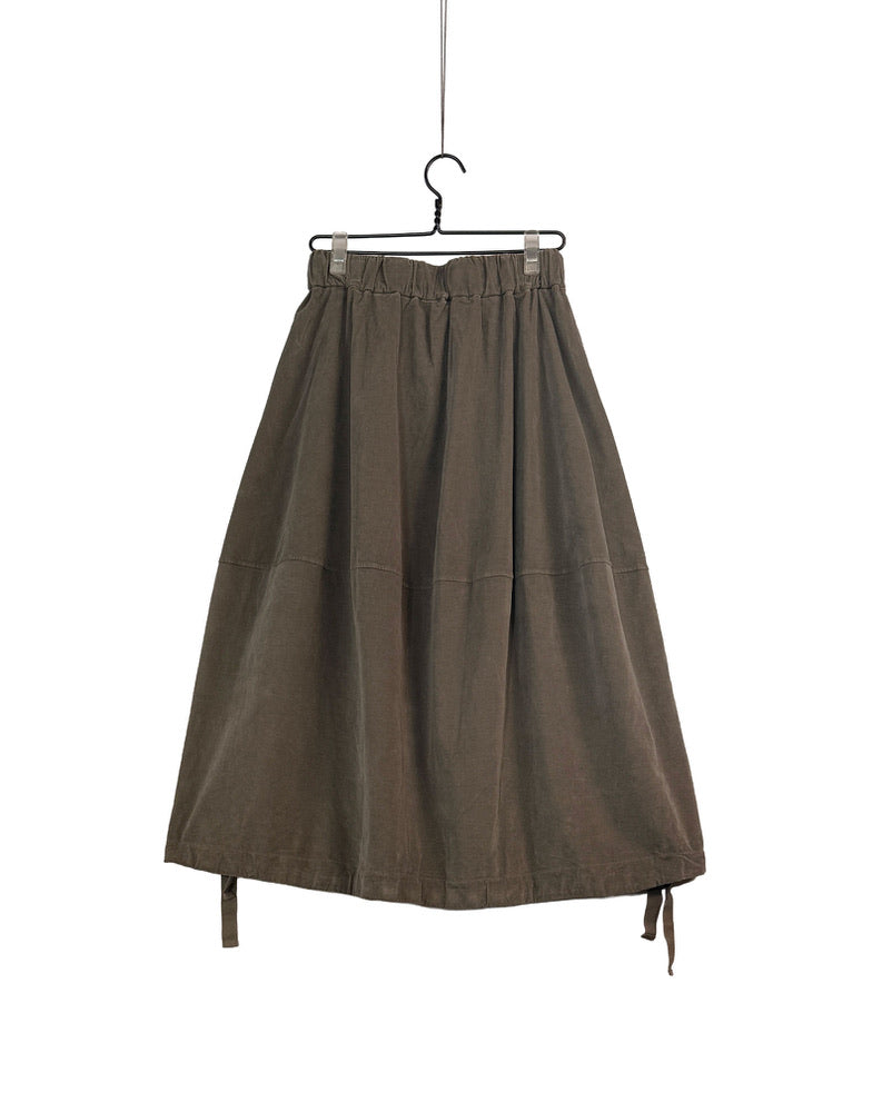 Velvet balloon skirt