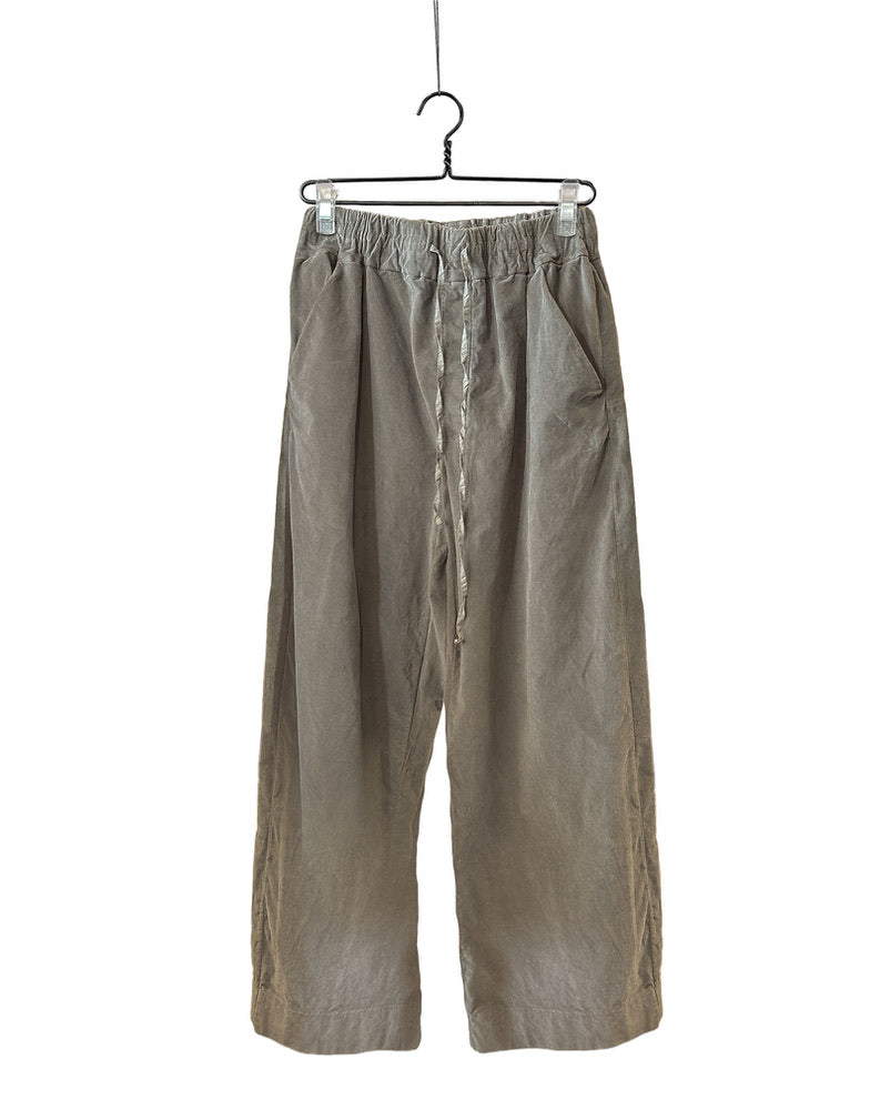 Wide&short trousers velvet