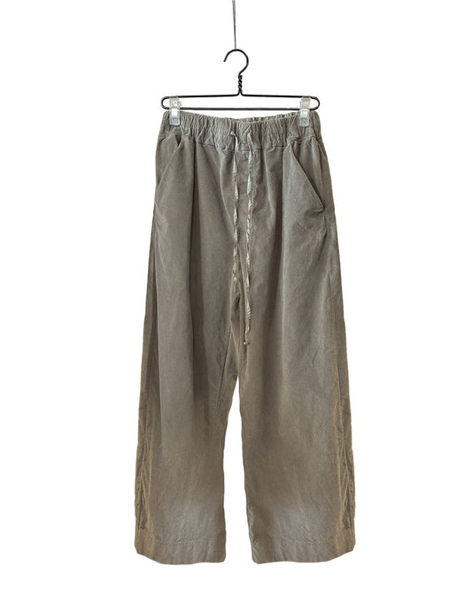 Wide&short trousers velvet