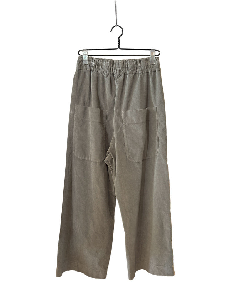 Wide&short trousers velvet