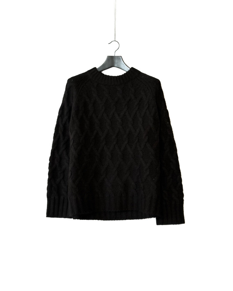 Cosy argyle cable jumper