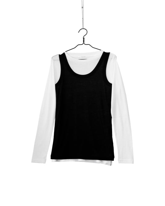 High twisted milled layered top