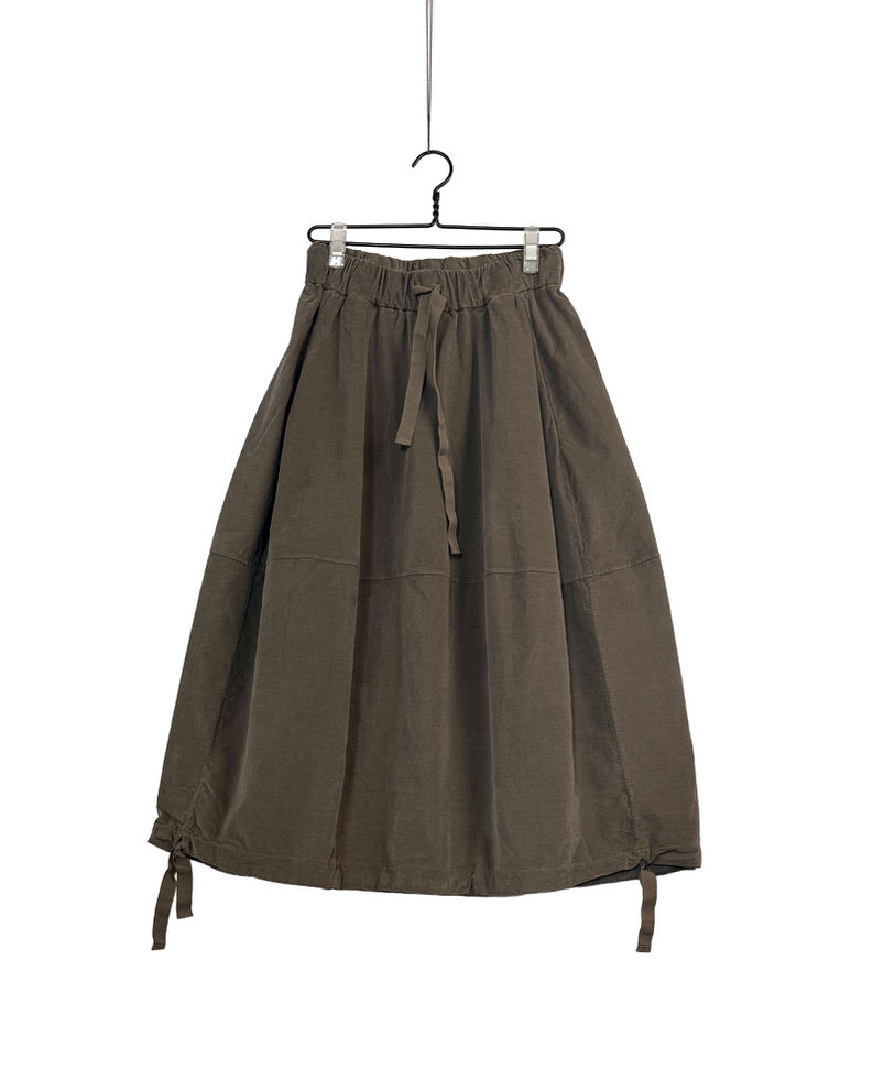 Velvet balloon skirt