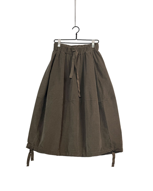 Velvet balloon skirt