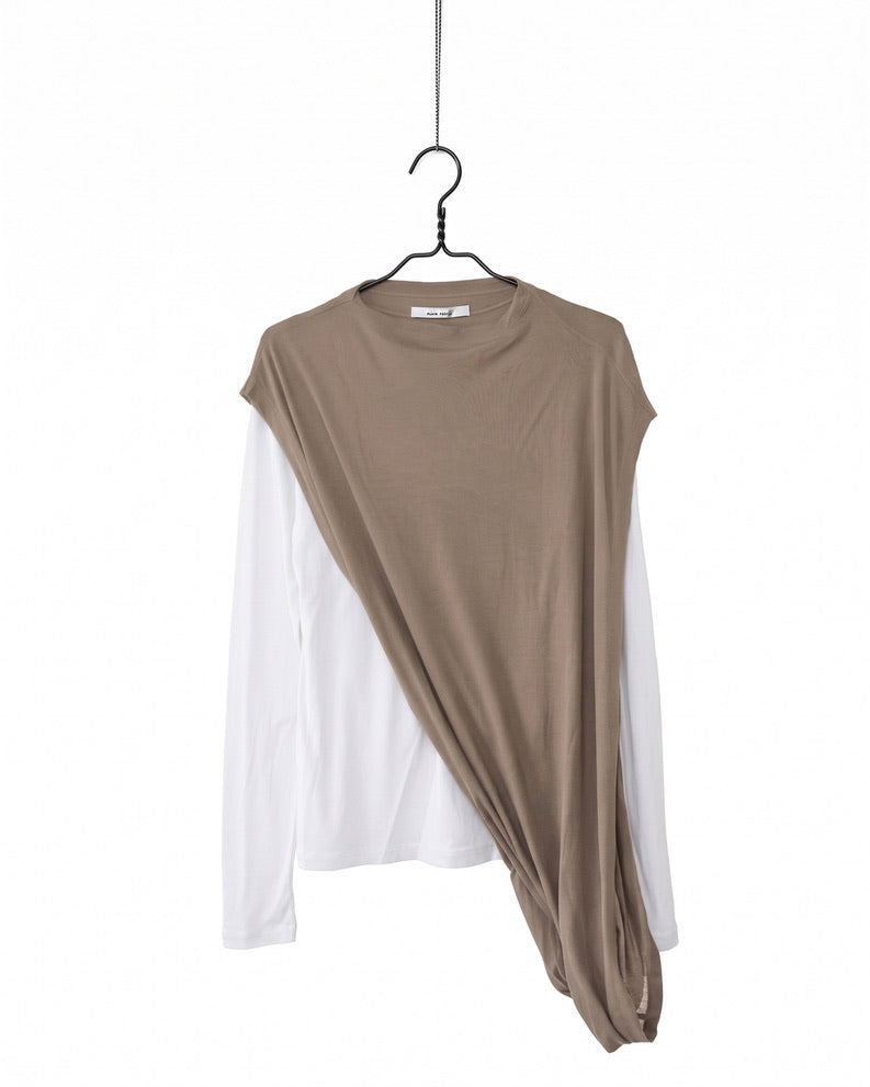 High twisted milled sheered top