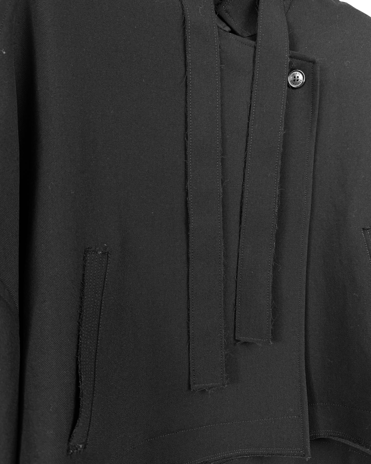 Diagonal wool blouson