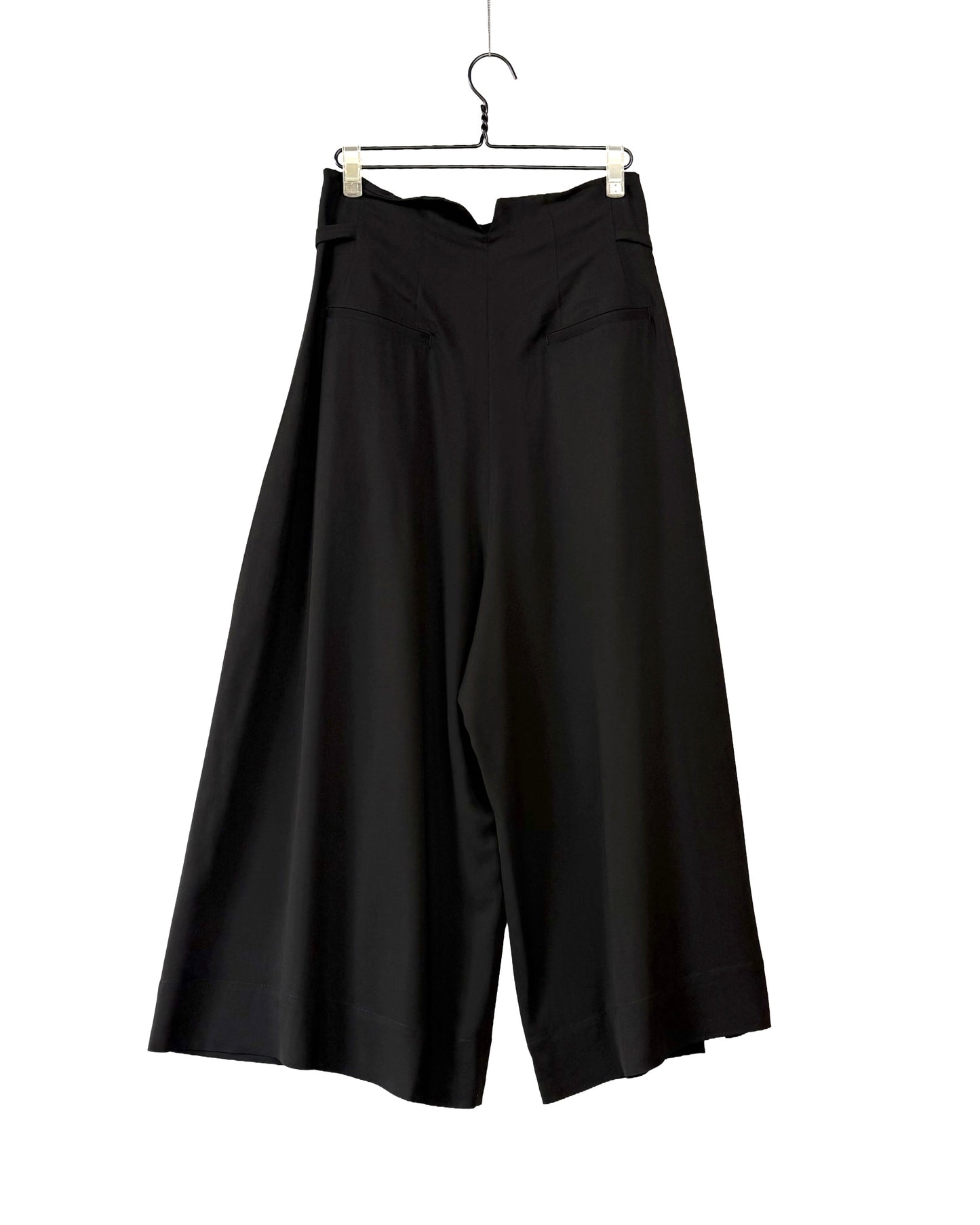 Viscose wide pleated pants