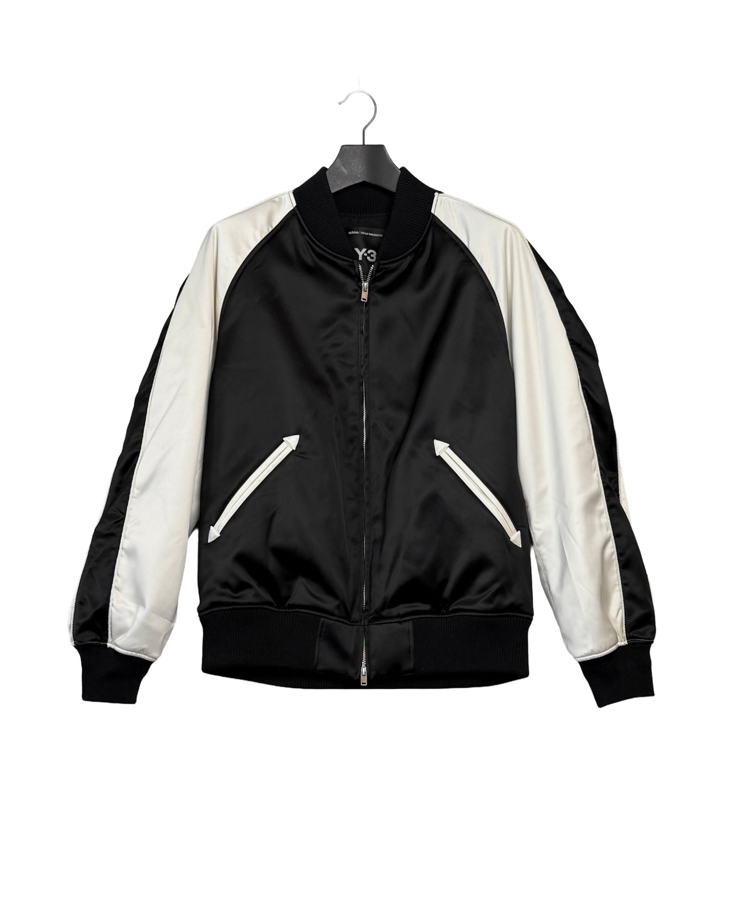 Y-3 Liquid logo satin souvenir jacket