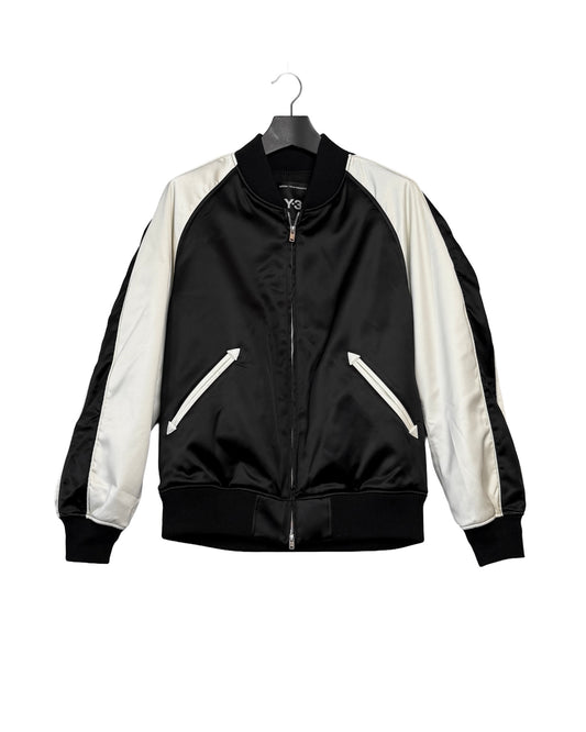 Y-3 Liquid logo satin souvenir jacket