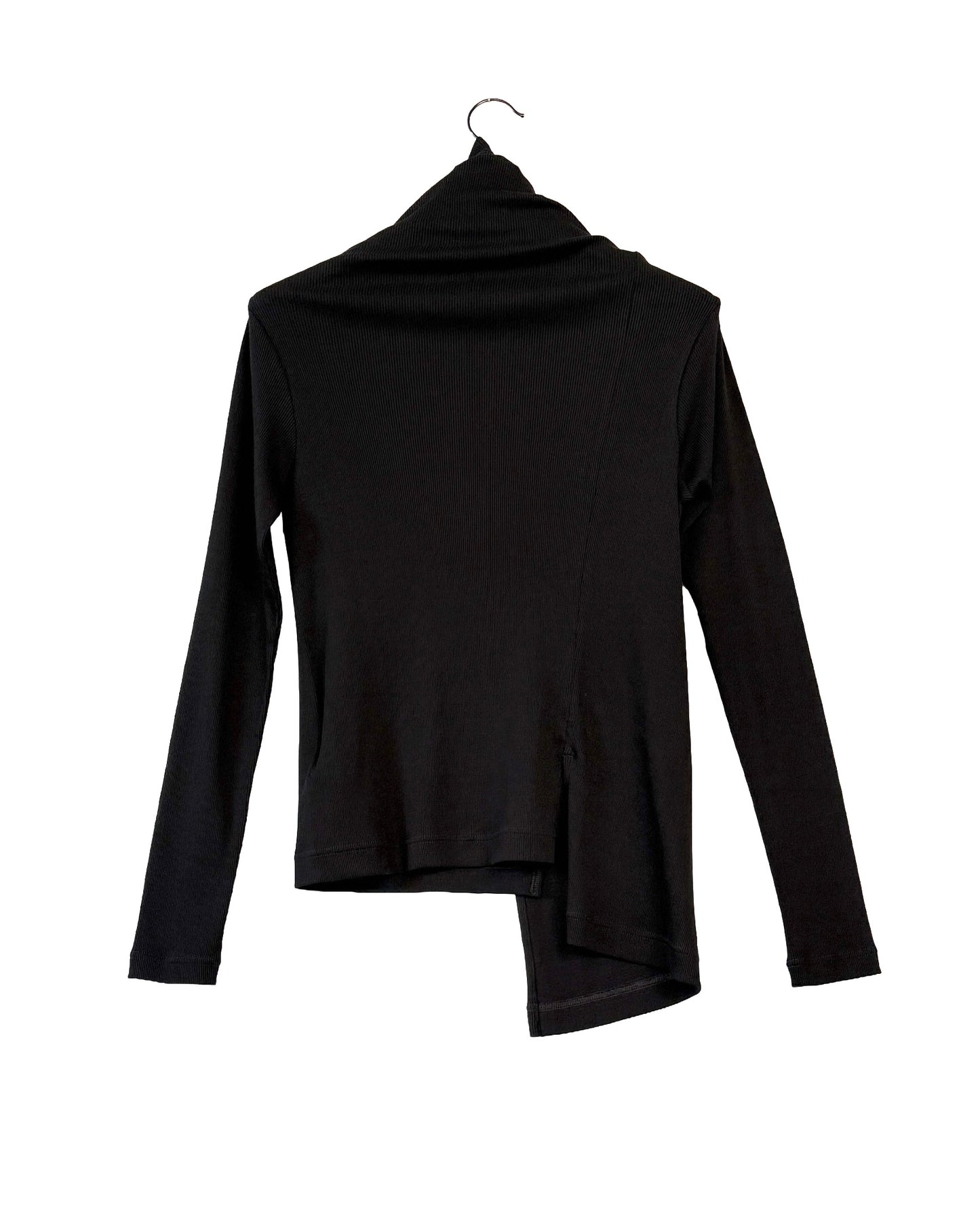 Front drape asymmetric pullover