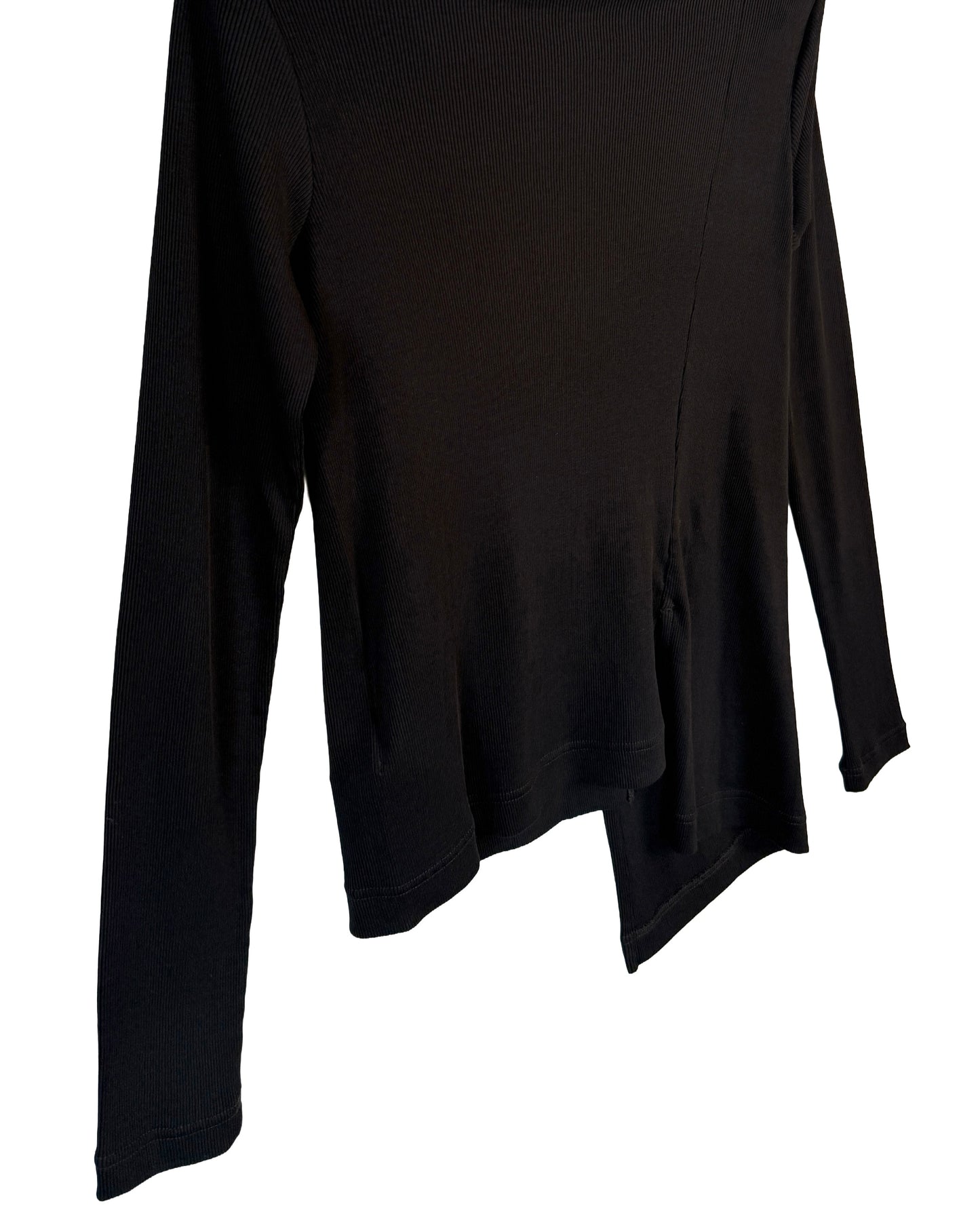Front drape asymmetric pullover