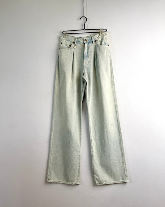 Damon pleated wide jeans