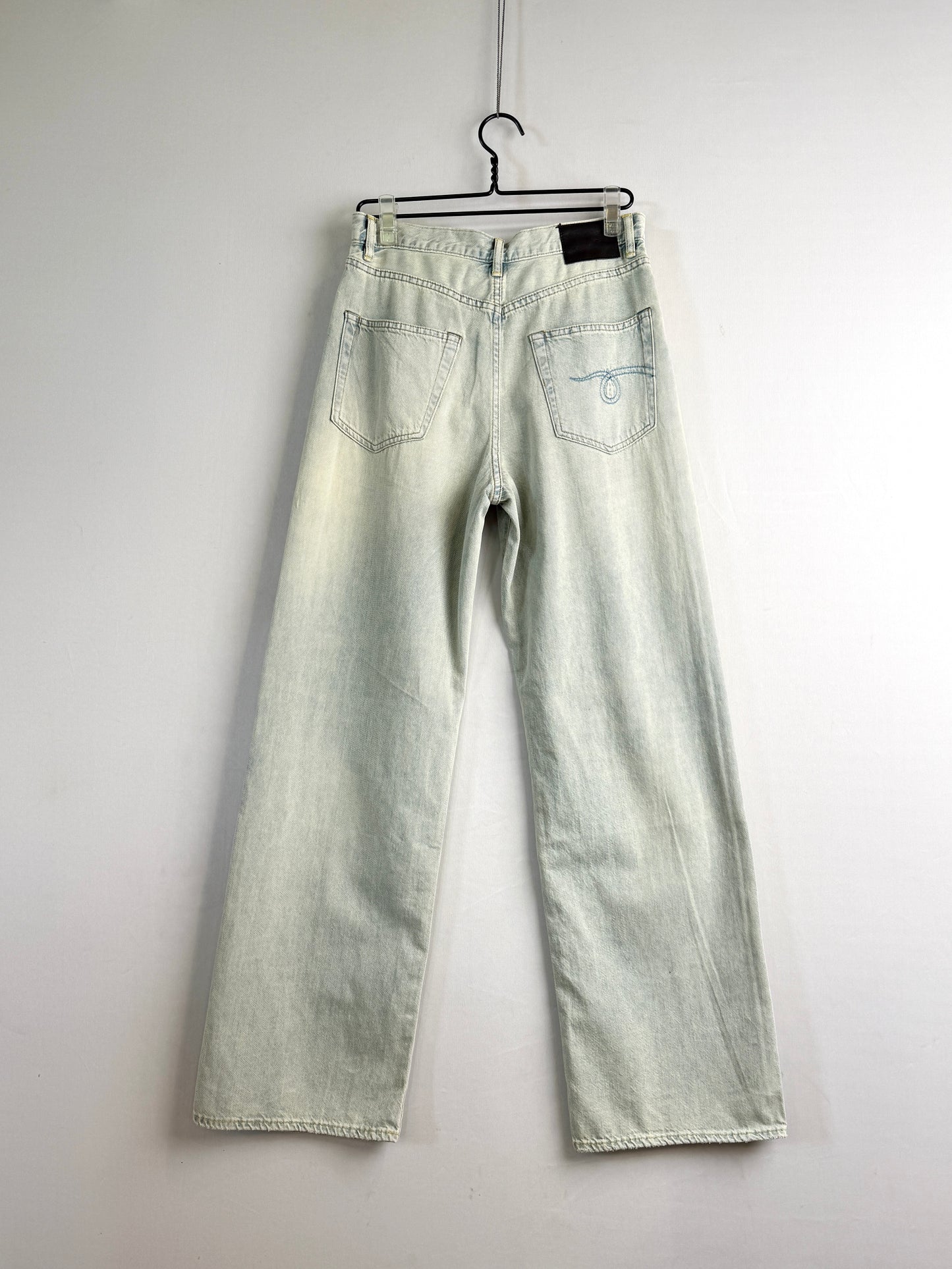 Damon pleated wide jeans