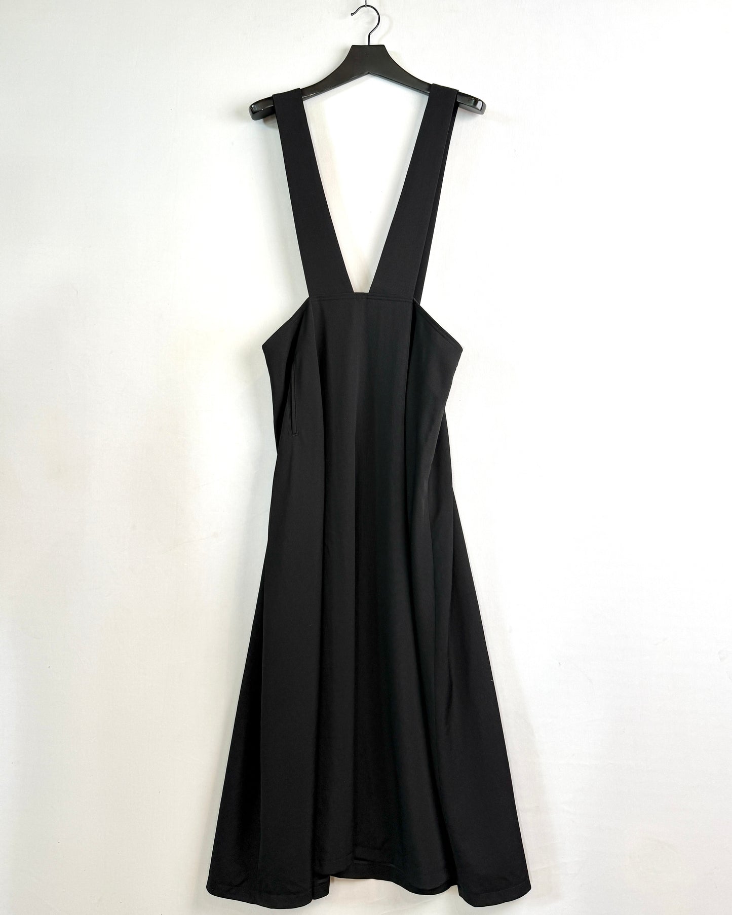 N-long-flare drape dress