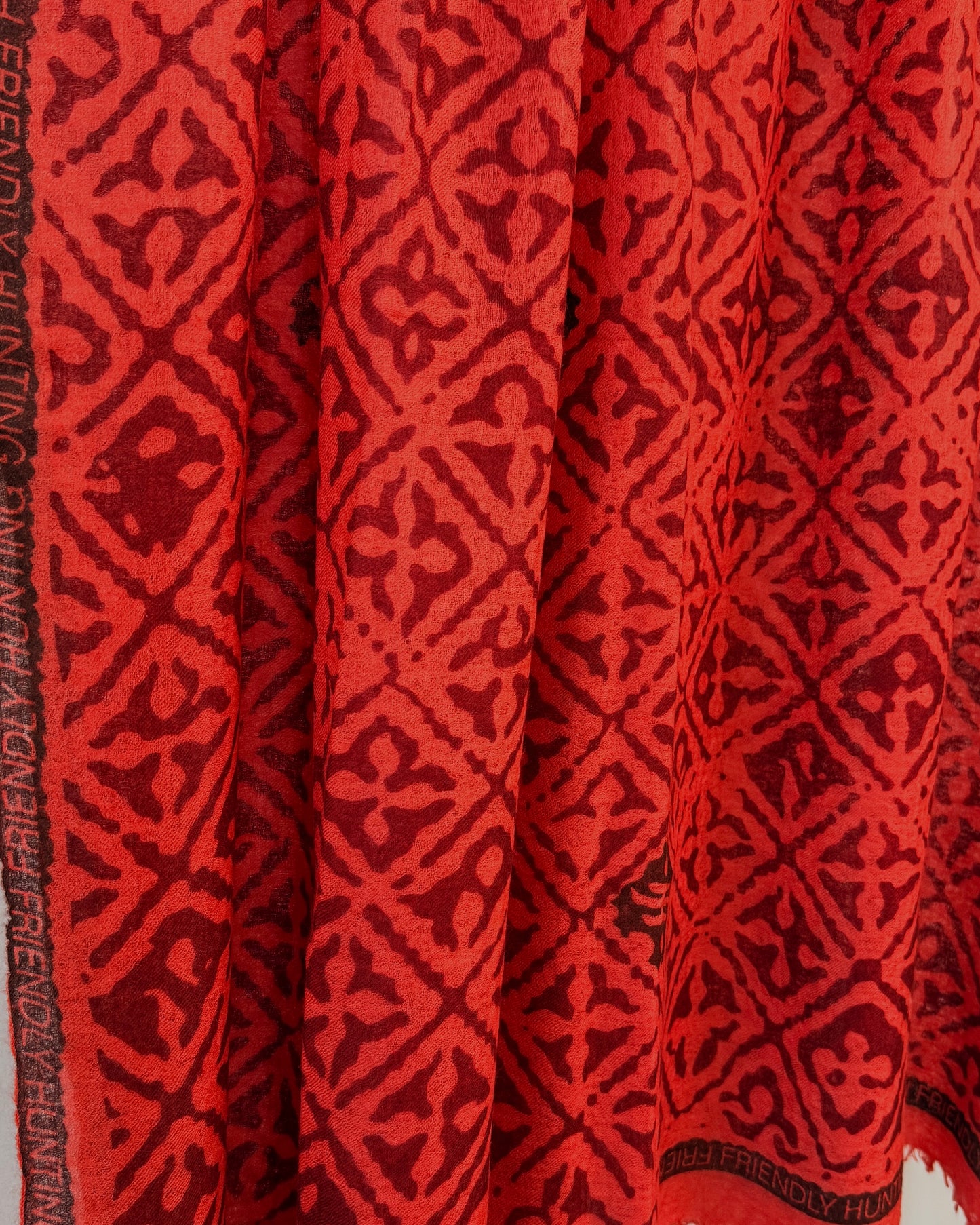 Felted stole print Eyes of Marrakesh