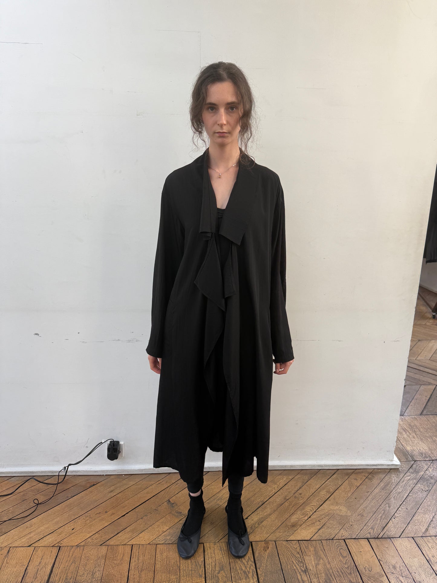O-big collar coat