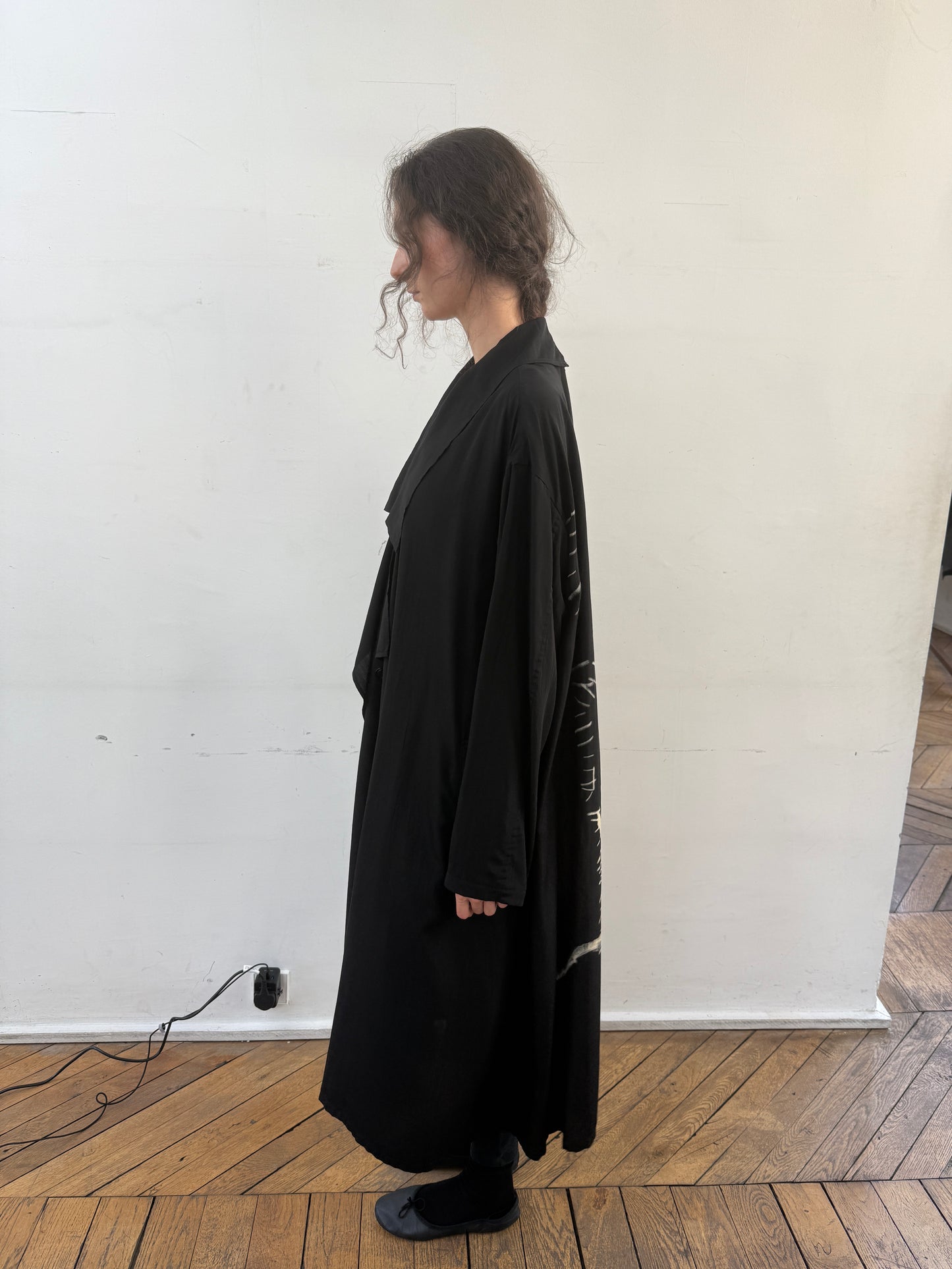 O-big collar coat