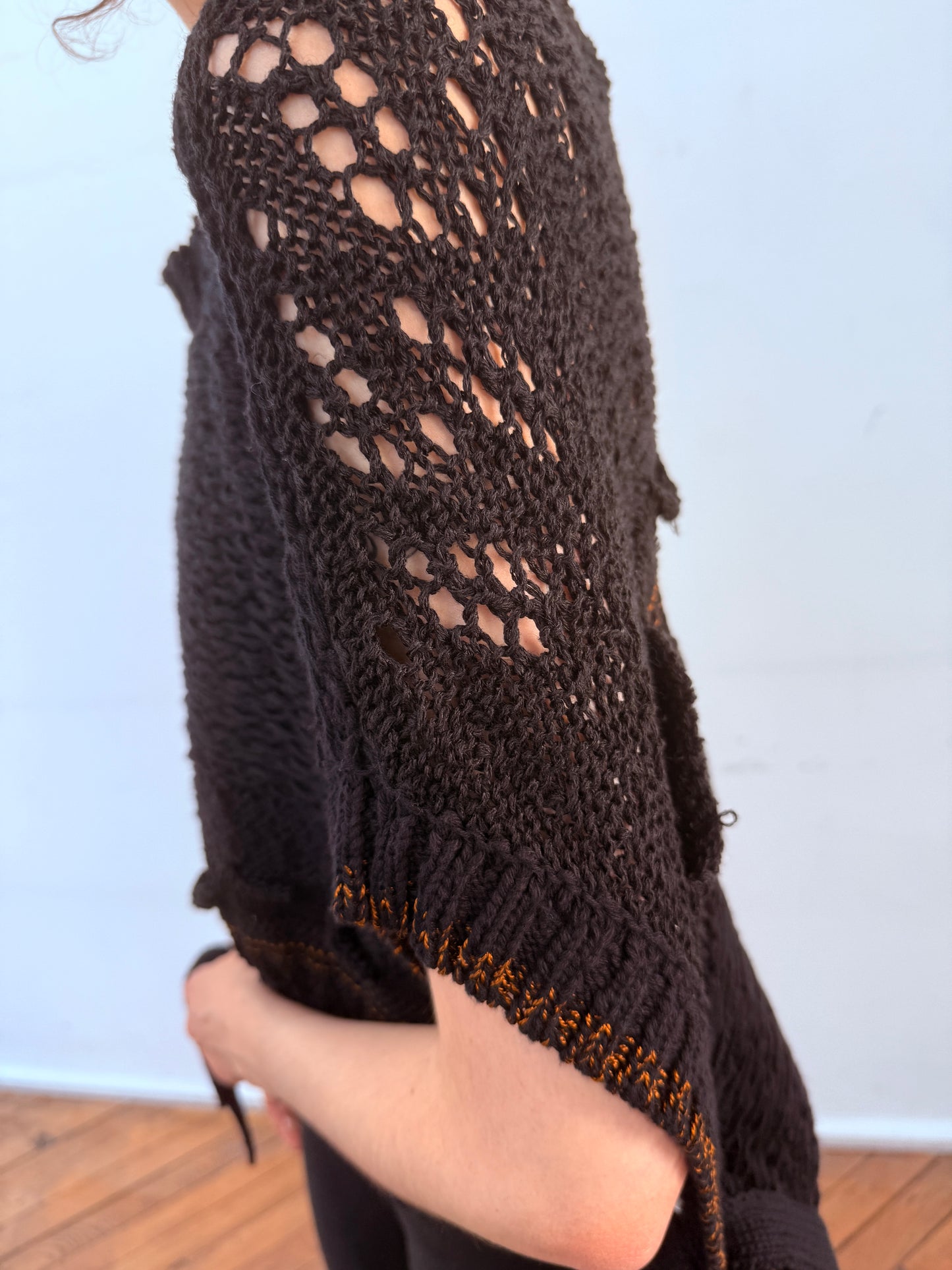 Asymmetric fb vest w/ tp