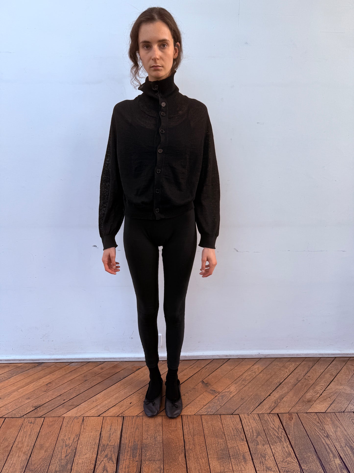 WG cardigan with collar