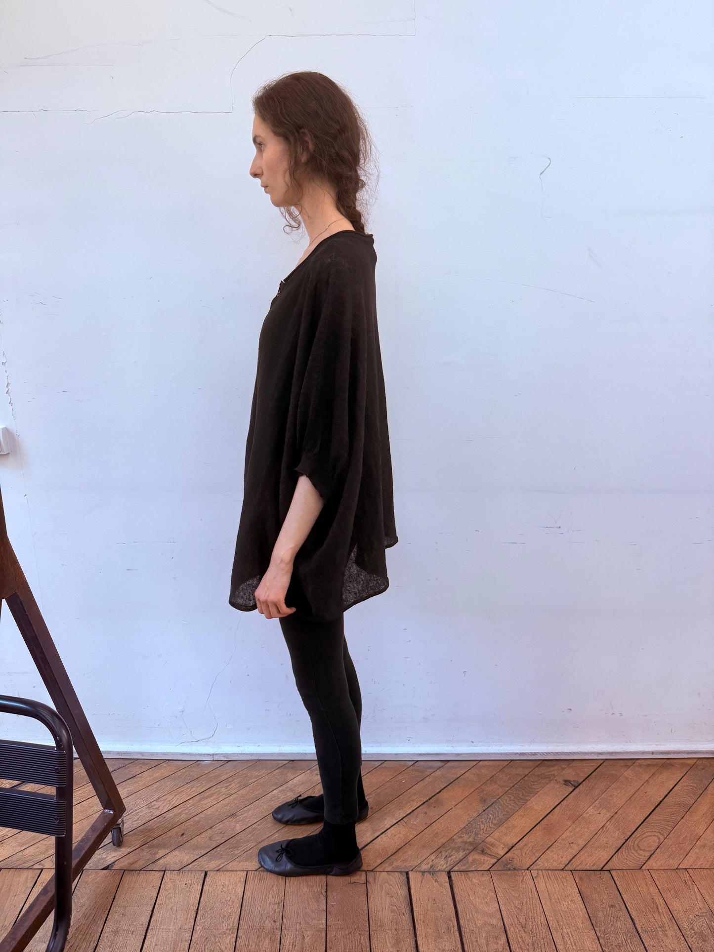 WG 1/2 sleeve big cardigan