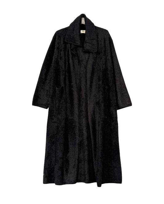 Furry maxi coat