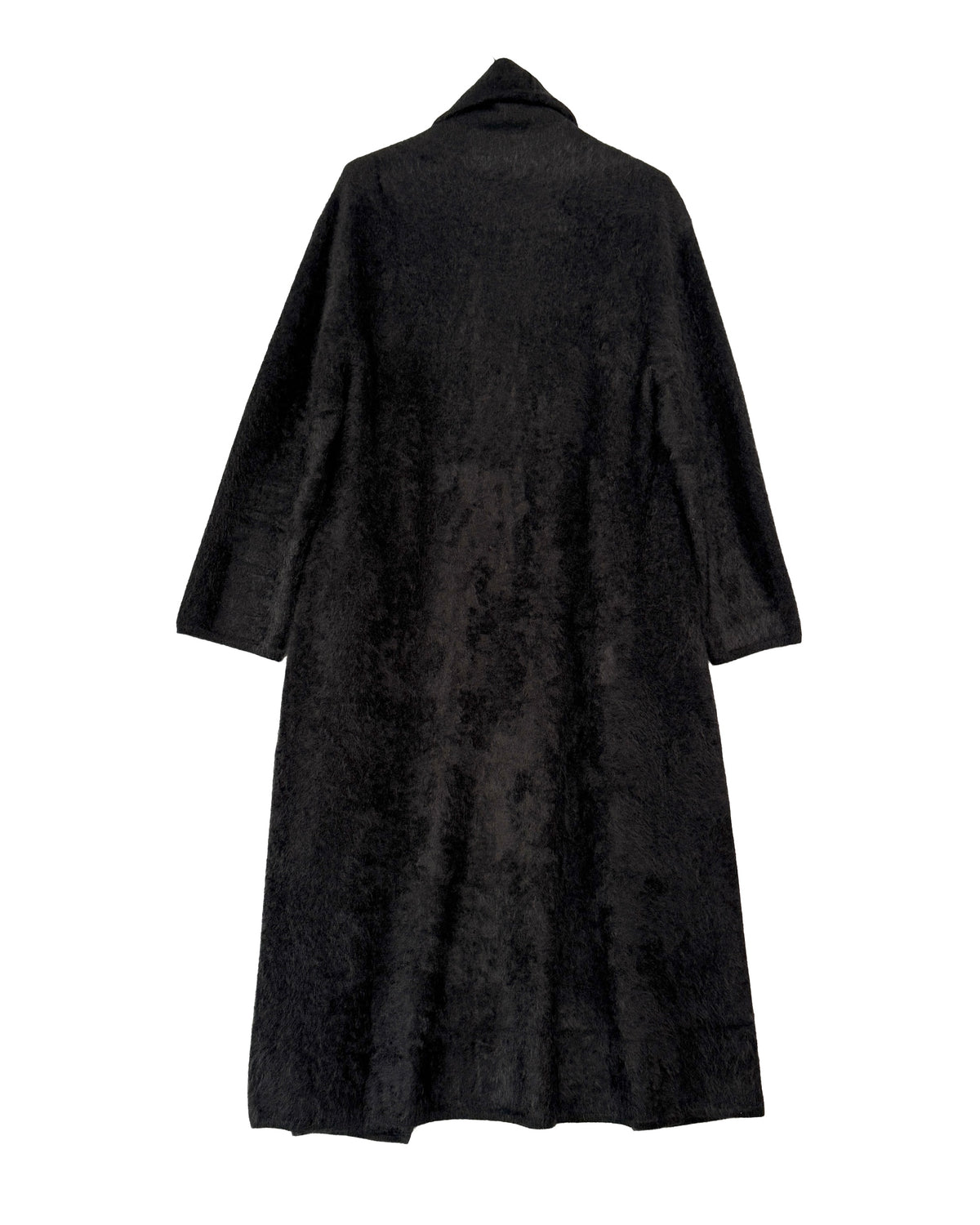 Furry maxi coat