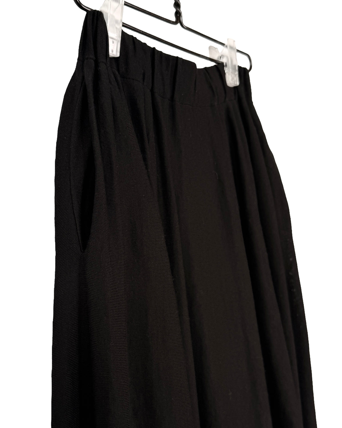 Silky slip on circle skirt
