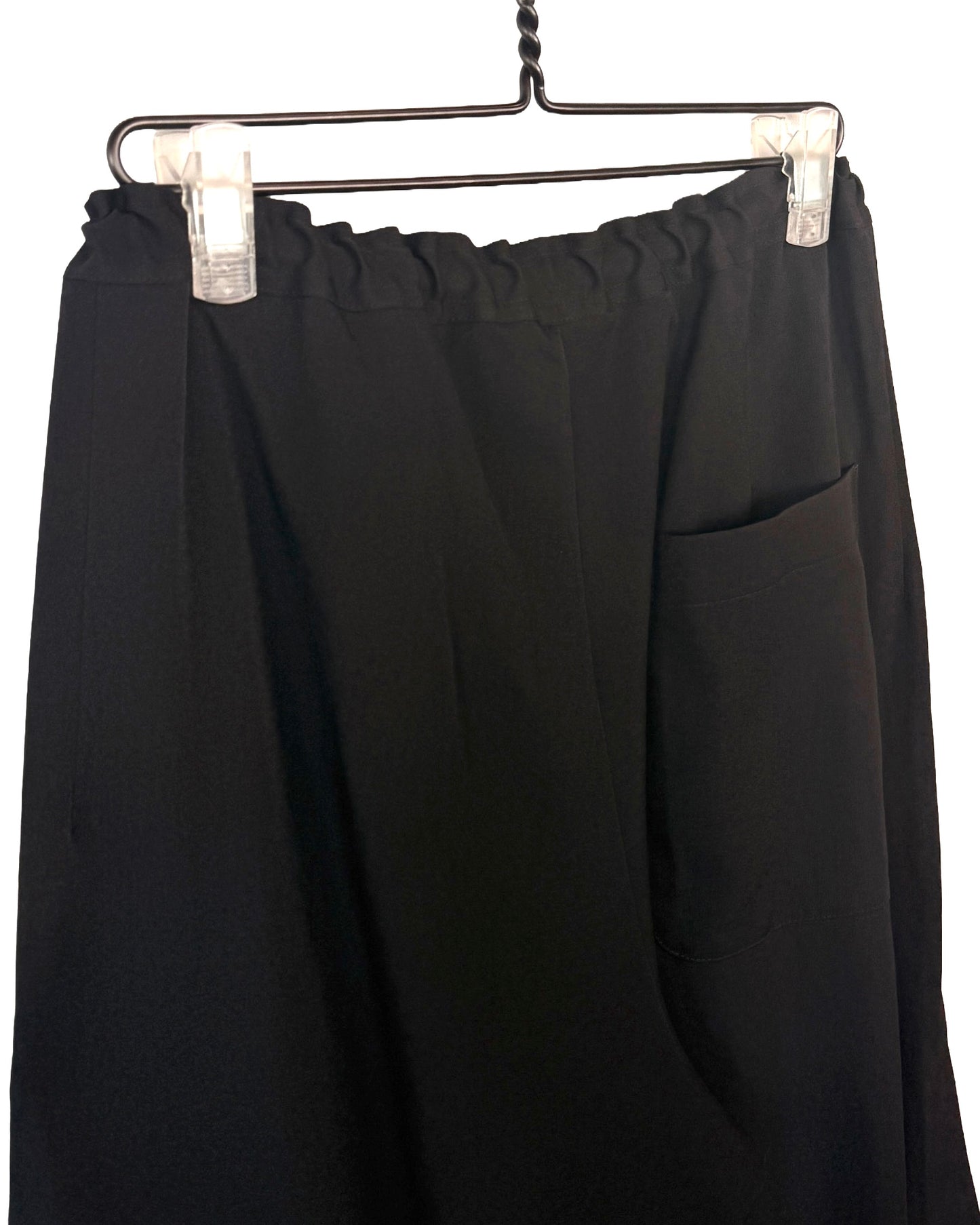 O-front tuck wide pants