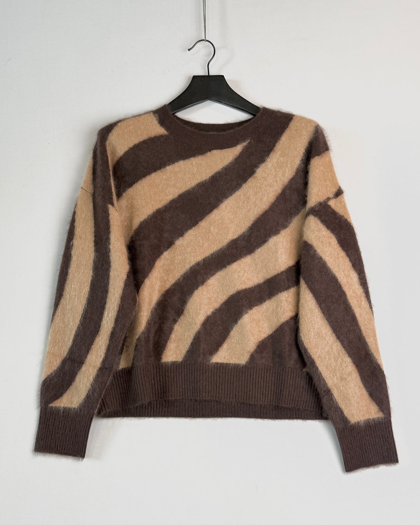 Brushed Sanya zebra crew