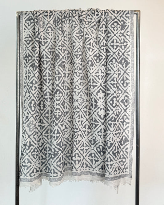 Felted Stole print Eyes of Marrakesh