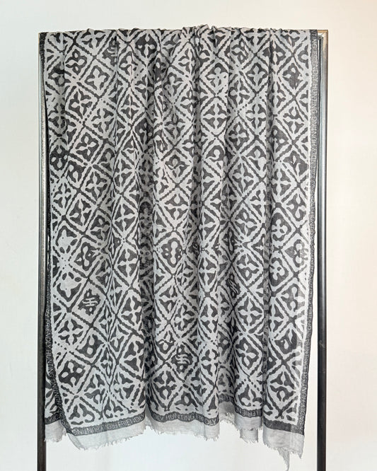 Felted Stole print Eyes of Marrakesh