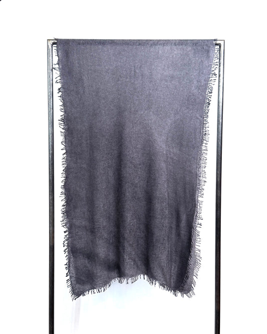 Hand dyed knitted scarf