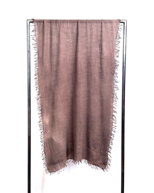 Hand dyed knitted scarf